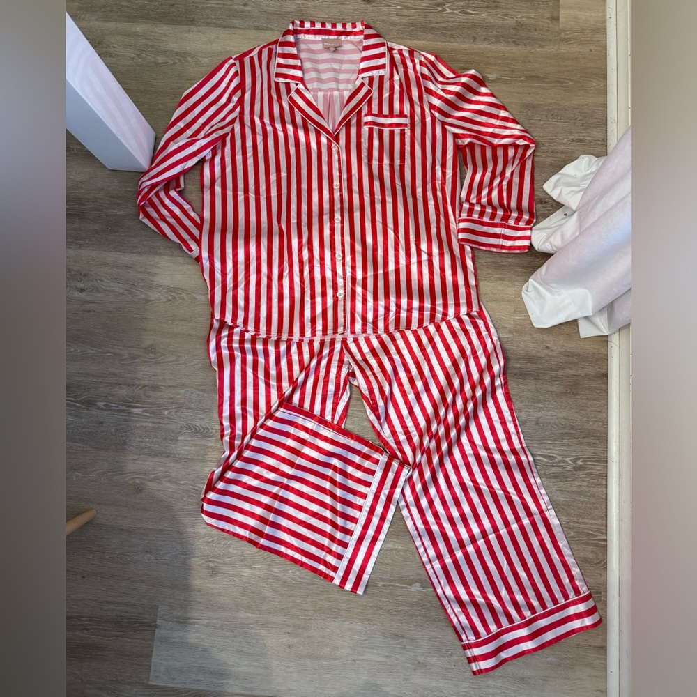 Show Me Your MuMu Red and White Striped classic PJ Set